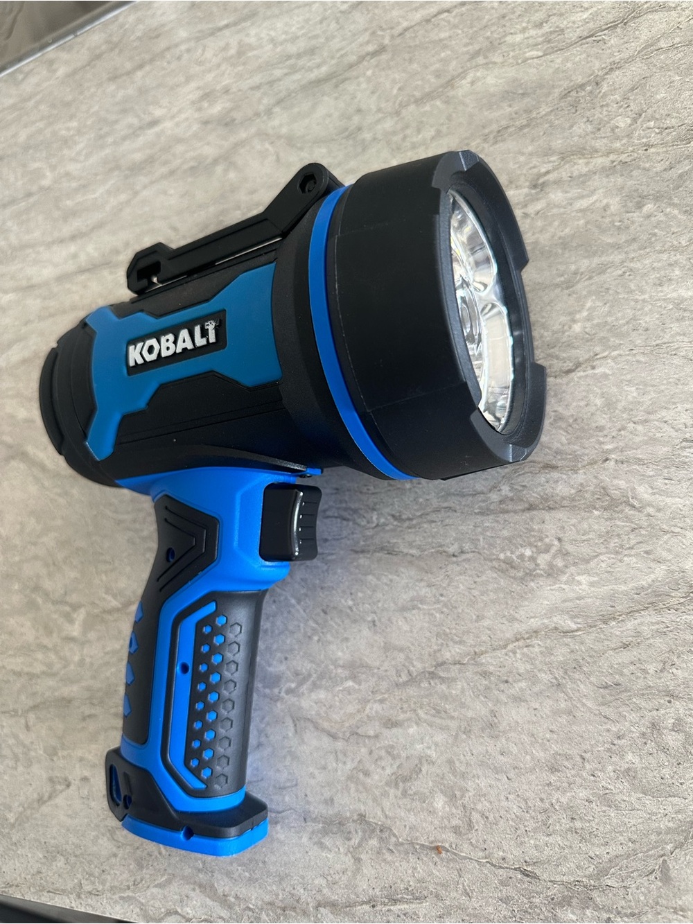 Kobalt Blue Handheld Spotlight with Ergonomic Grip - Picture 2 of 8